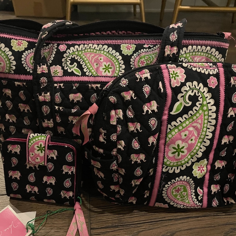 Vera Bradley Tote/make-up bag/wallet